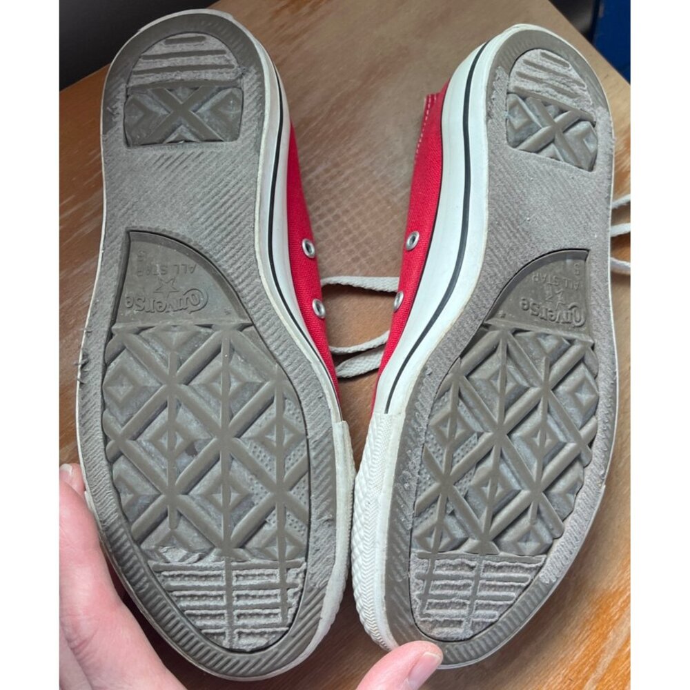 Converse All Star Red Sneakers Chuck Taylor Casual Shoes Grunge Unisex Women 5/7 - Picture 4 of 12